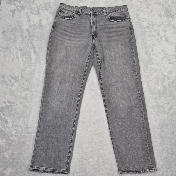 541 38x30 Levis Premium Athletic Taper Mens Grey Stretch Jeans Casual Dress - Picture 2 of 11